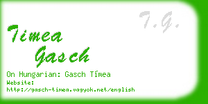 timea gasch business card